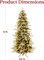 Aspen Slim Christmas Tree Noble Fir with 1,350 Branch Tips, 2-in-1 Multicolor LED Lights & Cordless Connection